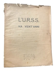 L URSS ha vent anni Photobook Edizioni di Coltura Sociale 1937 USSR 20th Anivers - Imagen 1 de 10