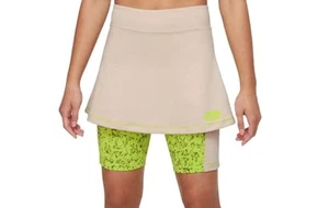 Nike Girls' Dri-FIT Icon Clash 2-in-1 Training Skirt (Sand Drift) Size Medium - Picture 1 of 2