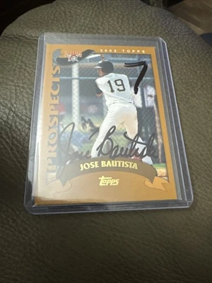 Jose Bautista 2002 Topps Traded Signed Auto Card Pirates  - Image 1 of 2