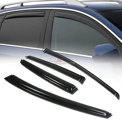 FOR 10-14 PRIUS XW30 4DR SMOKE TINT WINDOW VISOR SHADE/VENT WIND/RAIN DEFLECTOR - Image 1 of 4