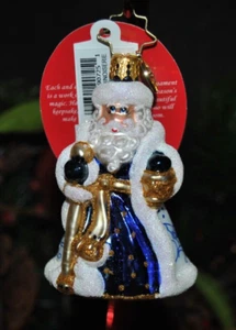 NEW Christopher RADKO 2024 Cheerful Chinoiserie Santa Gem Ornament 1021388 PL - Imagen 1 de 6