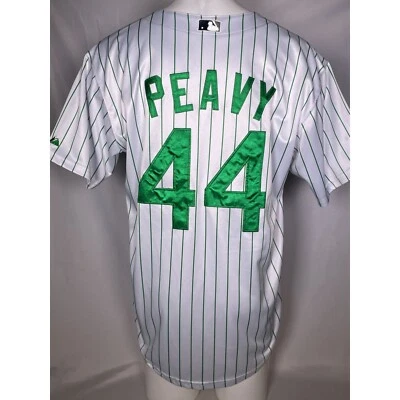 Camiseta deportiva para hombre Jake Peavy #44 Chicago White Sox a rayas día de San Patricio XXL 52 Foto 1 de 4
