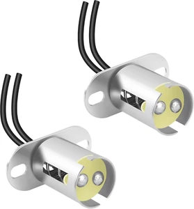 2PCS 1157 Bulb Socket,Bay15D Car Light Bulb Socket Adapter with 2 Wire Connector - Picture 1 of 12
