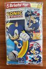 Sonic Hedgehog Sega jeu vidéo garçons TAILLE 8 slips sous-vêtements coton PACK DE 5 #10723