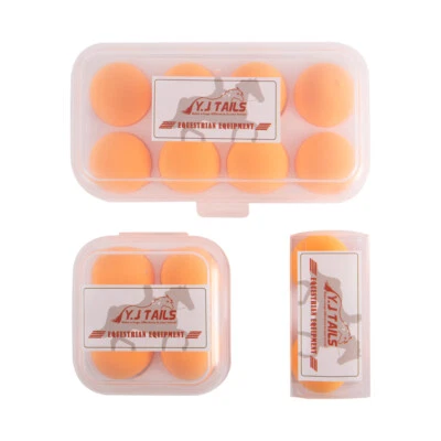 Y.J TAILS Horse Ear Plugs Sponge Equine Earplugs Foam Ball Block Noise Reusable