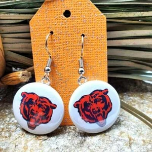 NWT Chicago Bears Earrings NFL Football Da Bears Ditka Souvenir Fashion Costume  - Bild 1 von 1