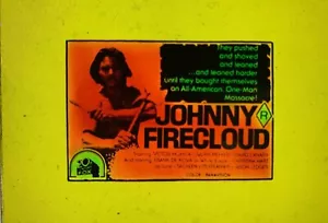 Western Johnny Firecloud Australian Glass Cinema Slide Exploitation - Imagen 1 de 3