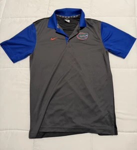 Nike Dri Fit Florida Alligatoren blau & grau Spieltag Poloshirt - Größe S Small Sm - Bild 1 von 1
