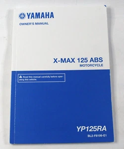 Genuine 2018-On Yamaha X-Max 125 ABS / YP125RA English Owner's Manual BL2F8199E1 - Picture 1 of 15
