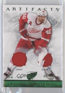 2012 Upper Deck Artifacts Emerald Jersey/Patch /75 Henrik Zetterberg #31 Patch