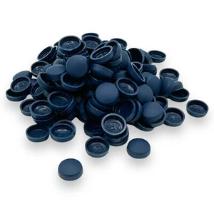 Azul marino, dos piezas mate 6/8 g cúpula tapones a presión ™ cubierta tornillos de tapa de plástico - Imagen 1 de 3