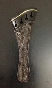 Violín tallado a mano ébano tailpiec con freet dorado estilo redondo 4/4  - Imagen 1 de 3