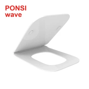 Sedile per wc WAVE in termoindurente  SOFT CLOSE chiusura rallentata - Per vaso  - Foto 1 di 4