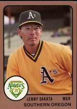 1988 ProCards Southern Oregon A's LENNY SAKATA RC ATHLETICS A'S