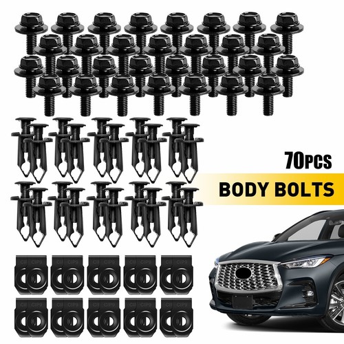 For Nissan Body Bolts Unut & Clips M6 Engine Under Cover Splash