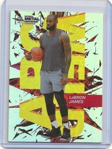 2021 SKYBOX METAL UNIVERSE CHAMPIONS #AW-20 LEBRON JAMES ARC WELD INSERT