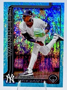 2025 Topps Marcus Stroman Aqua Rainbow Foil New York Yankees #268 - Imagen 1 de 2