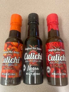 Culichi hot sauces. Chiltepin negra, Chiltepin roja, Habanero 3 bottles included - Picture 1 of 3