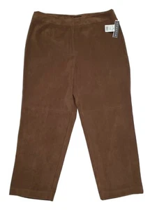 Vintage Norton McNaughton Stretchhose Damen 16W gebürstet braun gerades Bein neu mit Etikett - Bild 1 von 8