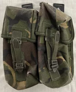 British Military DPM Camouflage PLCE Empty Double Ammo Ammunition Magazine Pouch - Picture 1 of 6