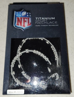 Las Vegas Raiders 18" Titanium Sport Necklace - Image 1 of 2