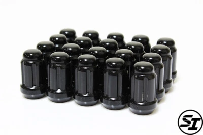 MUTEKI 41886B WHEEL CLOSE ENDED LUG NUTS 12X1.5 P1.5 20 PCS BLACK ACORN Foto 1 de 3