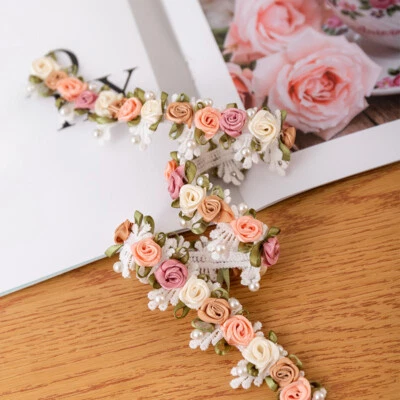 Flower Beads Lace Edge Trim Ribbon Fabric Applique Sewing Craft Dress Decor Art - Image 1 of 4