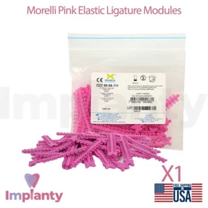 Dental Elastic Ligature Modules Pink Color 1000pcs Shape Memory Dentistry - Picture 1 of 5