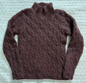 Maglione donna Allude Andrea Karg cashmere finto collo cavo S lavorato a mano - Foto 1 di 4