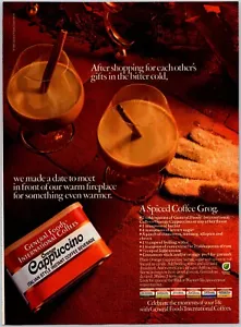 PRINT AD 1985 General Foods International Coffees Orange Cappuccino Instant 8x11 - Picture 1 of 1