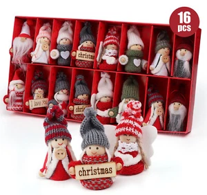 16 Stück Weihnachtsfiguren Hängen Weihnachtswichtel Christbaumschmuck Wichtel DE - Bild 1 von 9