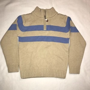 ' Best & Co. Long Sleeve Brown & Blue Pullover Sweater NEW Size 6 Boys Preppy - Picture 1 of 4