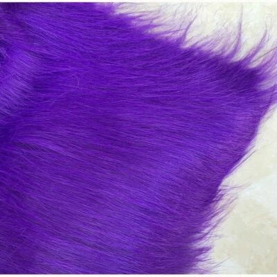 Long Haired Faux Fur Fabric Plush Luxury Cloth Collar Bag Fluffy Background Soft - Image 1 of 4