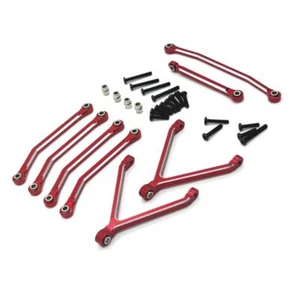 Alloy Chassis Linkage Tie Rod Steering Linkage pull Rod Kit For FMS 1/24 FCX24 - Picture 1 of 14