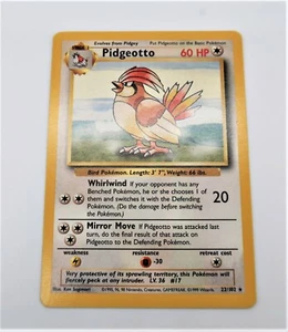 Pokémon Pidgeotto Base Set 1999 #22/102 WOTC Stage 1 - Picture 1 of 4