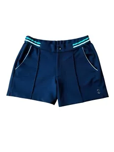 Men’s Ron Dorff Tennis Shorts Sports Retro Navy Blue Stripe Medium 32” New - Picture 1 of 13