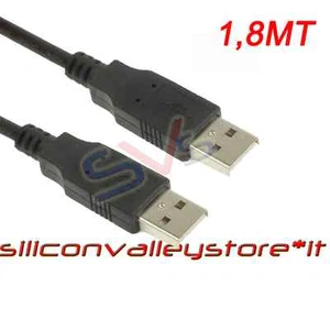 USB 2.0 Kabel Stecker - Stecker schwarz STECKER - STECKER 1,80 Meter - Bild 1 von 1