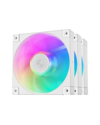 DeepCool FD12 White ARGB 3 IN 1 Performance 120mm Fans - Image 1 of 4