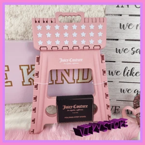 NWT Juicy Couture Pink Folding Step Stool Cute & Compact #7223 - Picture 1 of 3