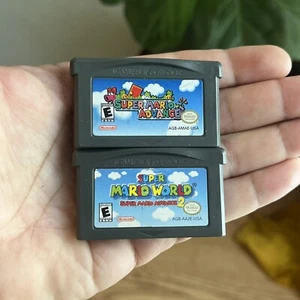 Super Mario World Super Mario Advance 2 And Super Mario Advance Bundle Gba - Picture 1 of 3