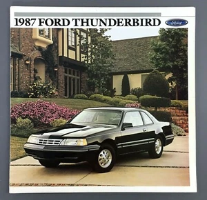 Ford Thunderbird 1987 sala de exposición folleto de ventas concesionario T Bird auto coche vintage - Imagen 1 de 5