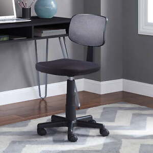Mesh Task Chair with Plush Padded Seat, Gray