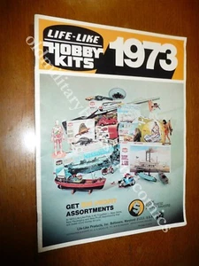 LIFE-LIKE HOBBY KITS CATALOGO DELLA DITTA 1973 AUTO NAVI AEREI MOTO PISTOLE etc. - Picture 1 of 5