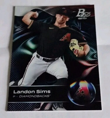 2023 Bowman Platinum Landon Sims Top Prospect Base Card #TOP-94 - Image 1 of 2