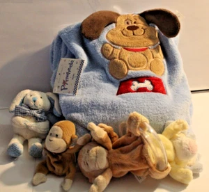 LOTE DE 4 Juguetes para Bebés Bebé Beso Perro Manta Nuevo con Etiquetas Molinete Conejito Sonajero Nuevo con Etiquetas Bebé Ganz - Imagen 1 de 7