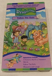 Dragon Tales VHS Follow The Clues Includes 3 Episodes!! - Picture 1 of 3