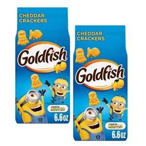 Goldfish Crackers Inner Minions Baked Cheddar Snacks 6.6Oz 2Bag LIMITED MAY 2025 - Picture 1 of 7