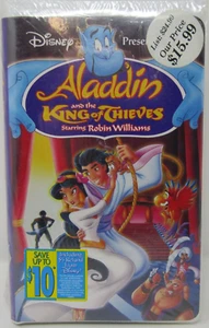 Disney Aladdin and The King of Thieves VHS - Foto 1 di 2