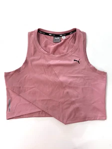 Puma Studio Crop Tank Athletic Top Size L Pink - Picture 1 of 6
