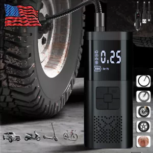 Cordless Electric Scooter Bike Tire Inflator Car Air Compressor Bicycle Pump PSI - Picture 1 of 36